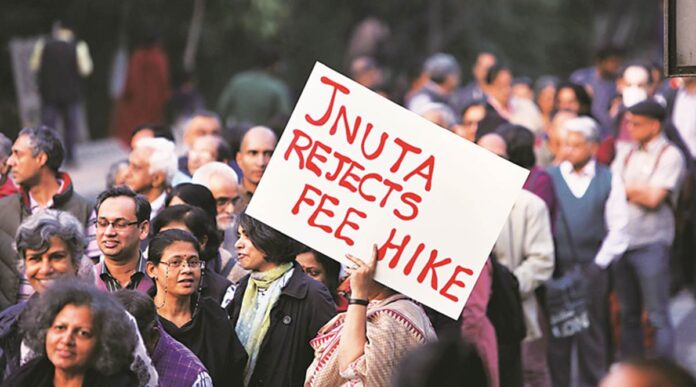 JNU Protest for Fees Hike